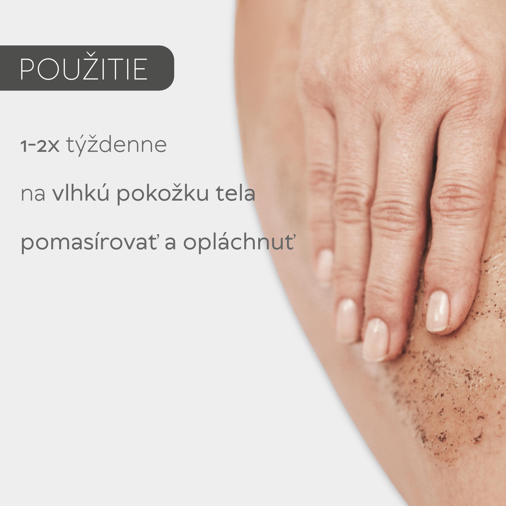Telový píling s magnéziovou soľou